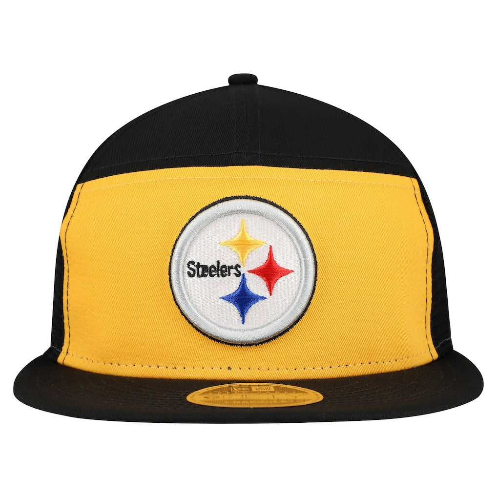 Pittsburgh Steelers New Era Outdoor Split Panel 9FIFTY Snapback Hat Gold/Black