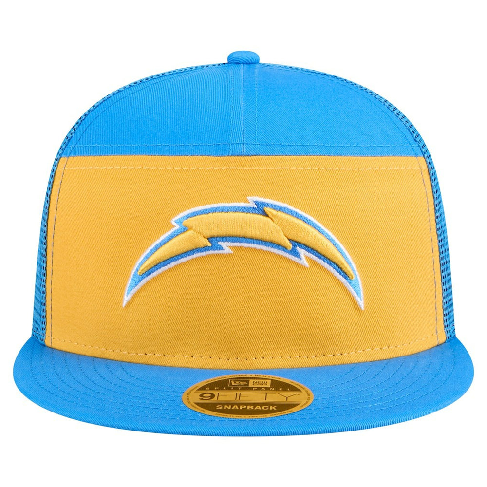 Los Angeles Chargers New Era Outdoor Split Panel 9FIFTY Snapback Hat Gold/Powder Blue