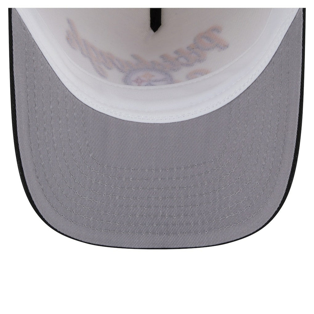 Pittsburgh Steelers New Era Chainstitch A-Frame 9FIFTY Adjustable Hat Cream/Black