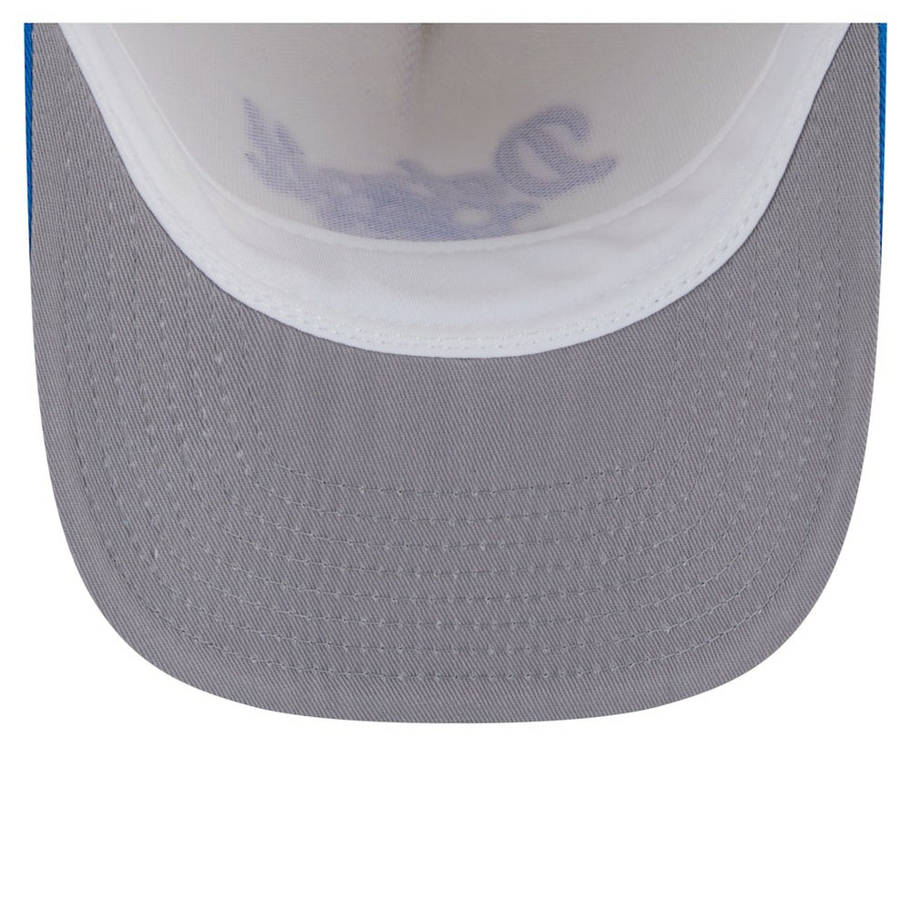 Detroit Lions New Era Chainstitch A-Frame 9FIFTY Adjustable Hat Cream/Blue