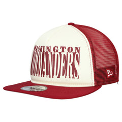 Washington Commanders New Era Cutout A-Frame 9FIFTY Snapback Hat Cream/Burgundy