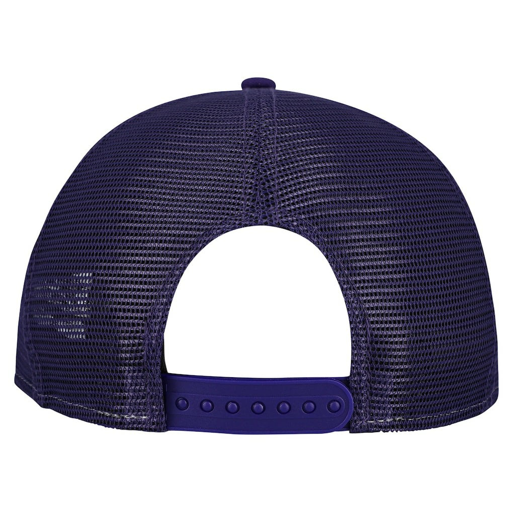 Minnesota Vikings New Era Cutout A-Frame 9FIFTY Snapback Hat Cream/Purple