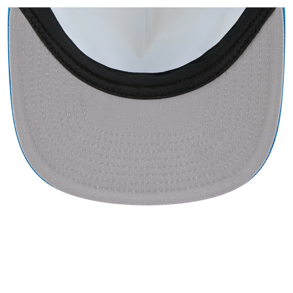 Detroit Lions New Era Cutout A-Frame 9FIFTY Snapback Hat Cream/Blue