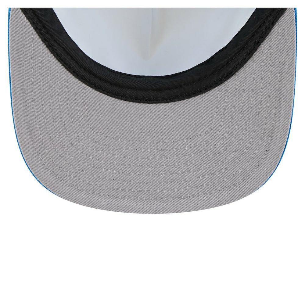Detroit Lions New Era Cutout A-Frame 9FIFTY Snapback Hat Cream/Blue