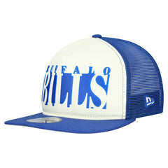 Buffalo Bills New Era Throwback Cutout A-Frame 9FIFTY Snapback Hat Cream/Royal
