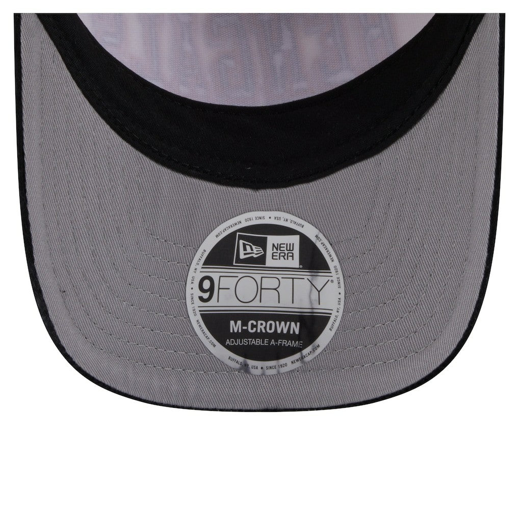 Cincinnati Bengals New Era Head Two-Tone Sided Corduroy 9FORTY A-Frame Adjustable Hat Cream/Black