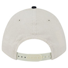 Houston Texans New Era Two-Tone Sided Corduroy 9FORTY A-Frame Adjustable Hat Cream/Navy