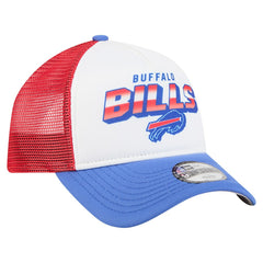 Buffalo Bills New Era Youth Streak 9FORTY A-Frame Adjustable Hat White/Royal