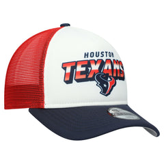 Houston Texans New Era Youth Streak 9FORTY A-Frame Adjustable Hat White/Navy