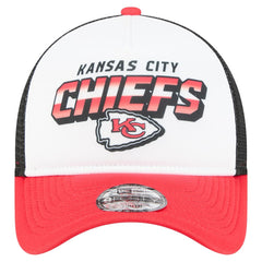 Kansas City Chiefs New Era Youth Streak 9FORTY A-Frame Adjustable Hat White/Red