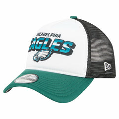 Philadelphia Eagles New Era Youth Streak 9FORTY A-Frame Adjustable Hat White/Green