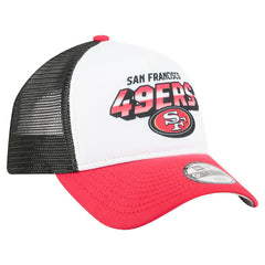 San Francisco 49ers New Era Youth Streak 9FORTY A-Frame Adjustable Hat White/Scarlet