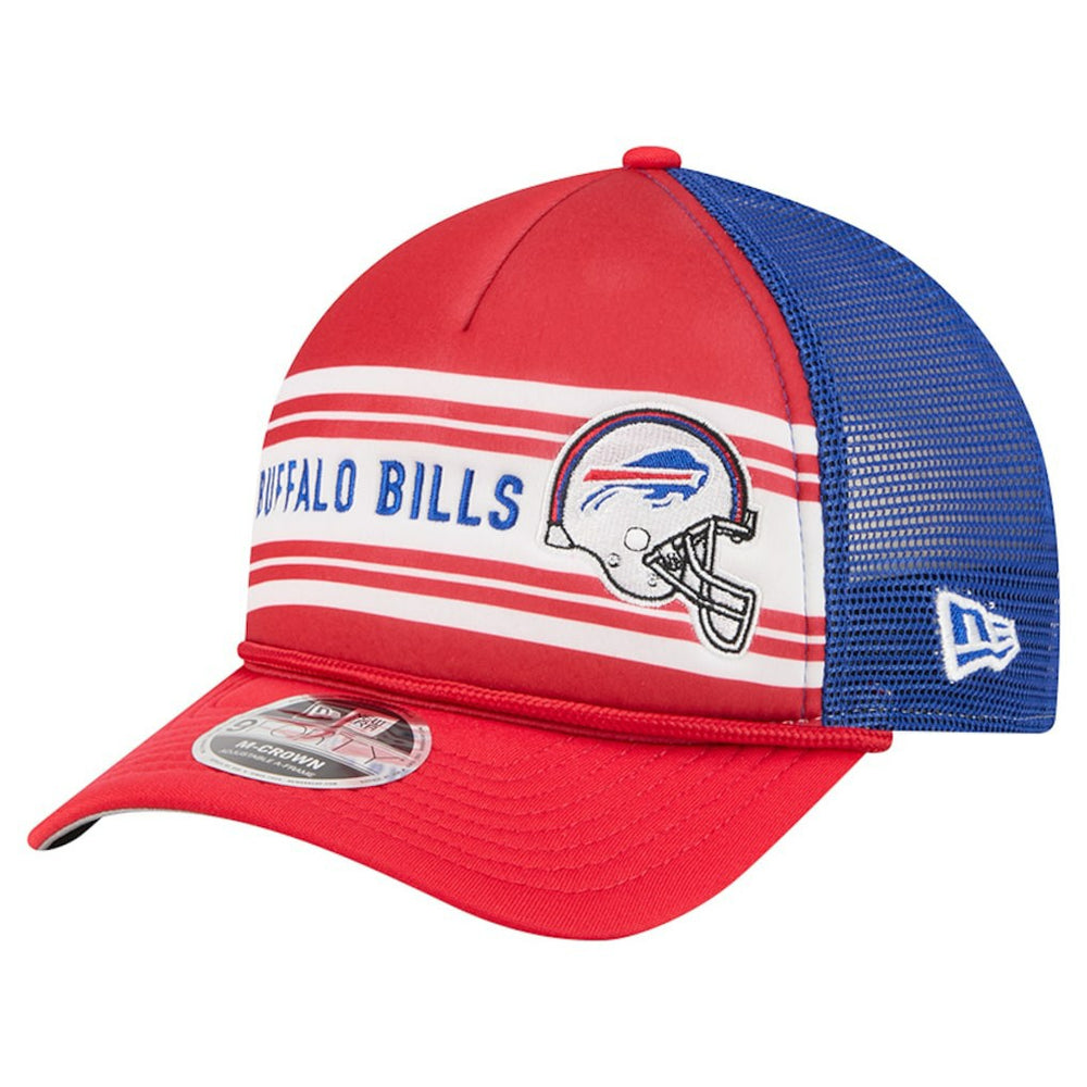 Buffalo Bills New Era Linear A-Frame 9FORTY Adjustable Hat Red