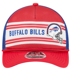 Buffalo Bills New Era Linear A-Frame 9FORTY Adjustable Hat Red