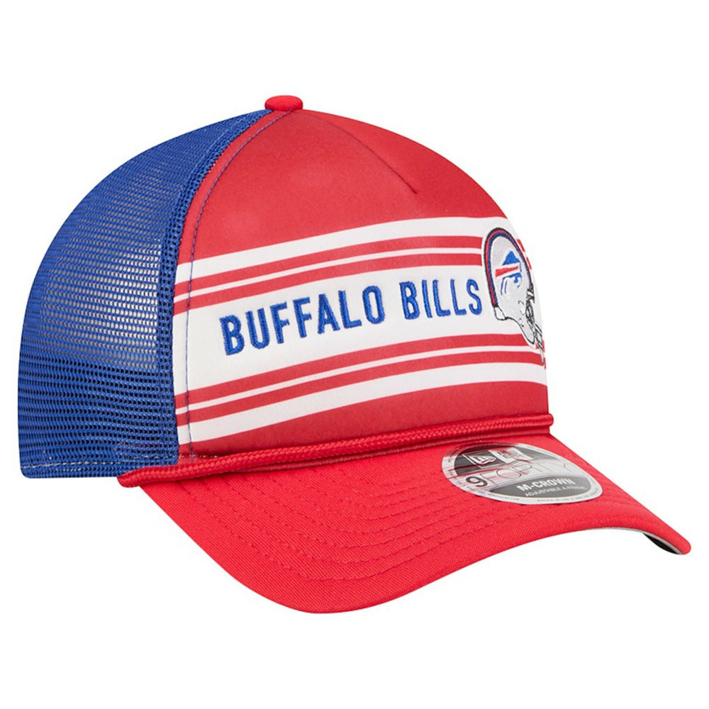 Buffalo Bills New Era Linear A-Frame 9FORTY Adjustable Hat Red
