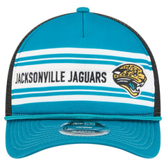Jacksonville Jaguars New Era Throwback Linear A-Frame 9FORTY Adjustable Hat Teal