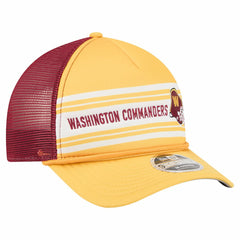 Washington Commanders New Era Linear A-Frame 9FORTY Adjustable Hat Gold