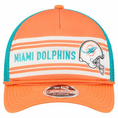 Miami Dolphins New Era Linear A-Frame 9FORTY Adjustable Hat Orange