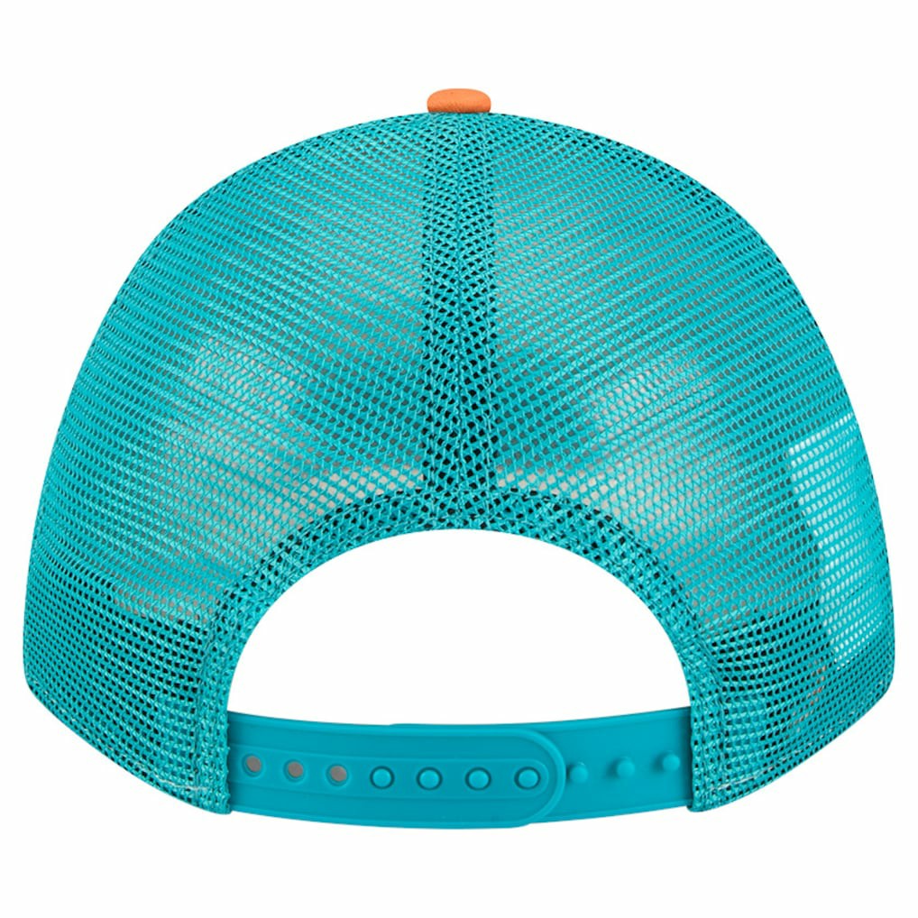 Miami Dolphins New Era Linear A-Frame 9FORTY Adjustable Hat Orange