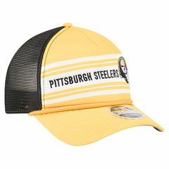 Pittsburgh Steelers New Era Linear A-Frame 9FORTY Adjustable Hat Gold