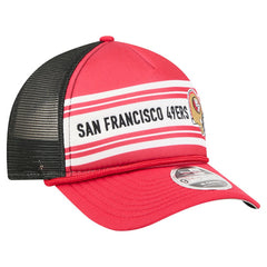 San Francisco 49ers New Era Linear A-Frame 9FORTY Adjustable Hat Red