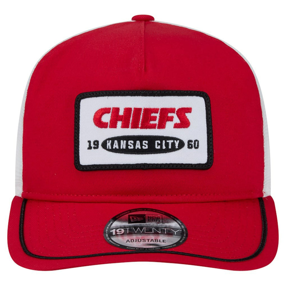 Kansas City Chiefs New Era Patch 19TWENTY Adjustable Hat Red/White