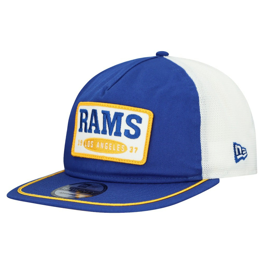 Los Angeles Rams New Era Patch 19TWENTY Adjustable Hat Royal/White