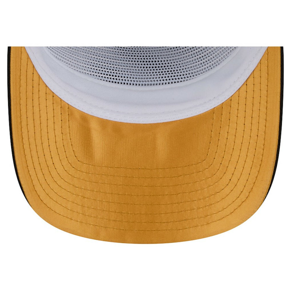 Pittsburgh Steelers New Era Patch 19TWENTY Adjustable Hat Black/White