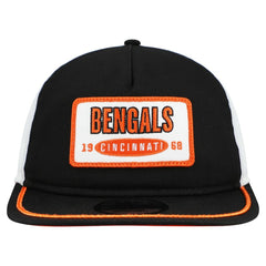 Cincinnati Bengals New Era Patch 19TWENTY Adjustable Hat Black/White