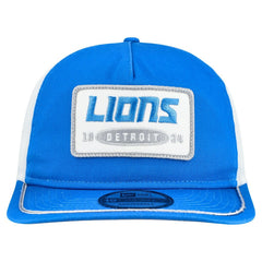 Detroit Lions New Era Patch 19TWENTY Adjustable Hat Blue/White