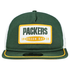 Green Bay Packers New Era Patch 19TWENTY Adjustable Hat Green/White