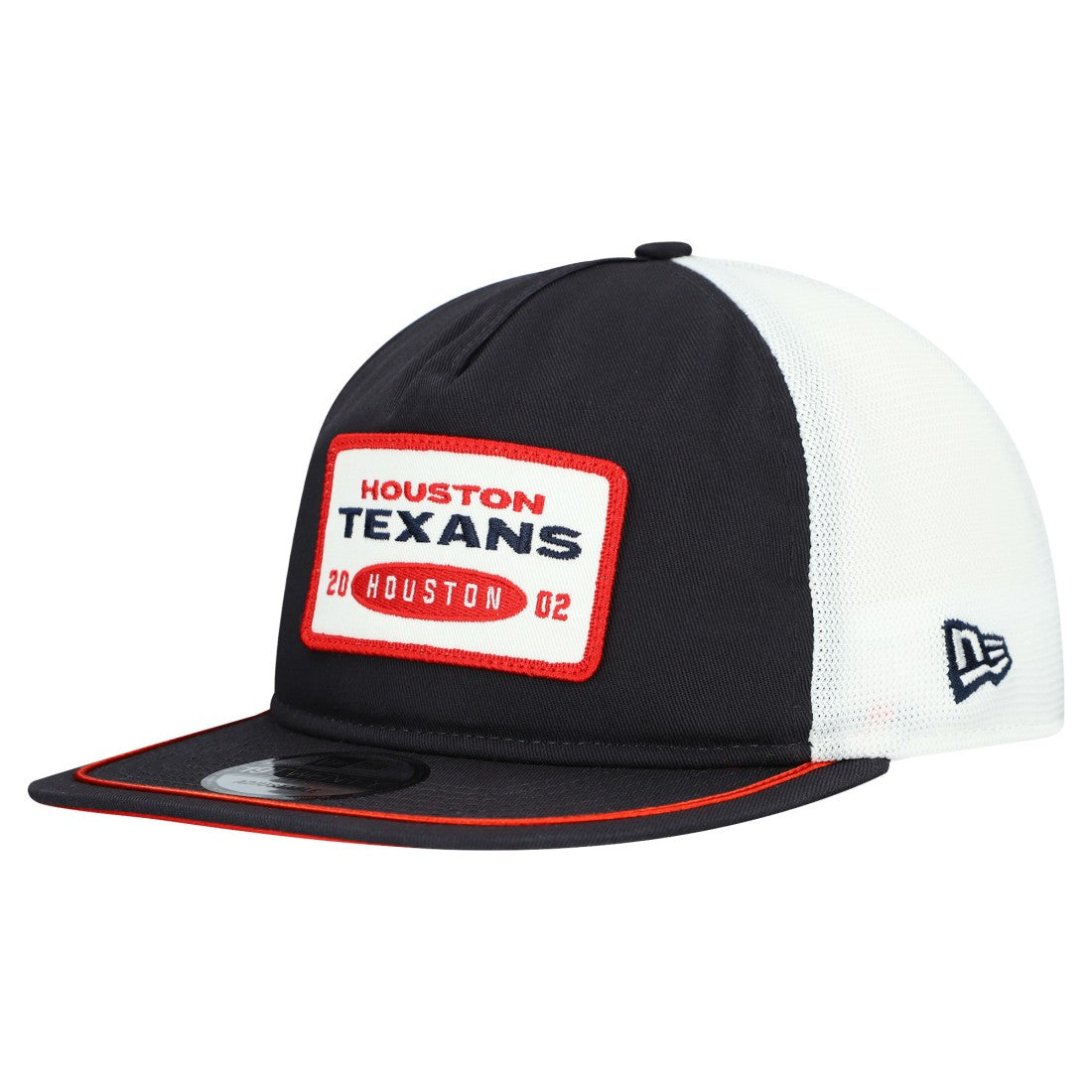 Houston Texans New Era Patch 19TWENTY Adjustable Hat Navy/White