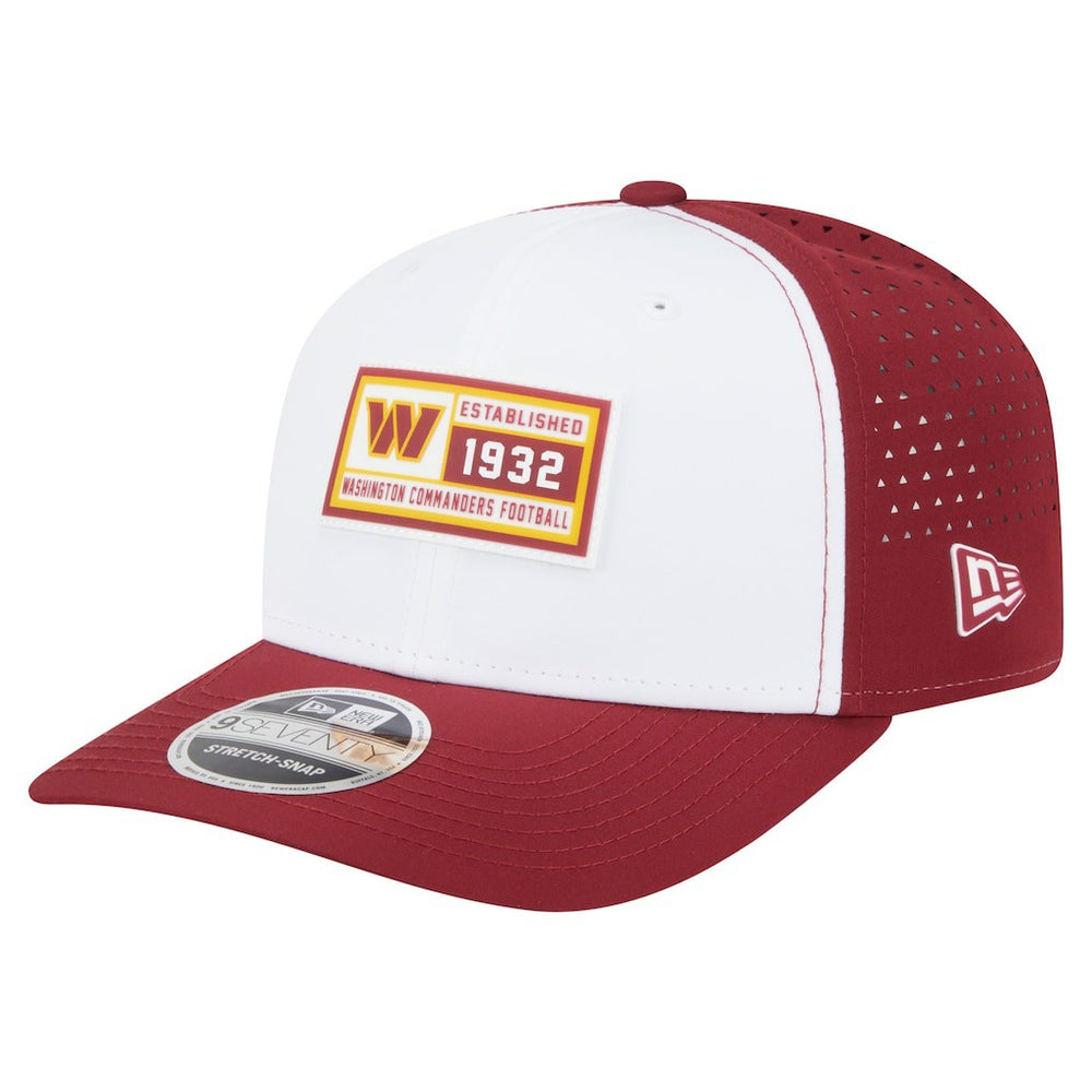 Washington Commanders New Era Established Patch 9SEVENTY Adjustable Hat White/Burgundy