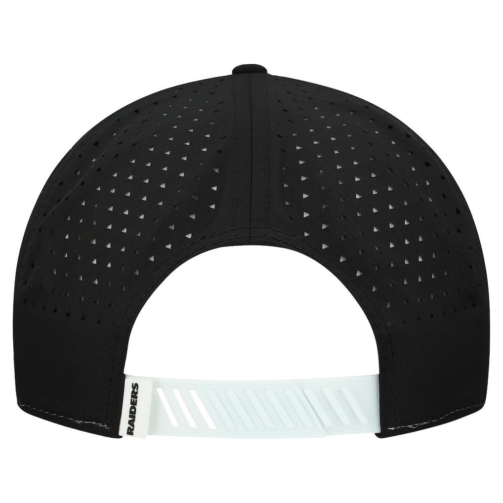 Las Vegas Raiders New Era Established Patch 9SEVENTY Adjustable Hat White/Black