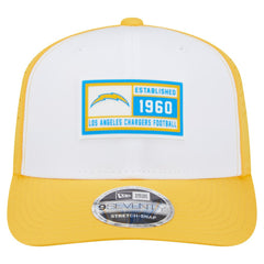 Los Angeles Chargers New Era Established Patch 9SEVENTY Adjustable Hat White/Gold