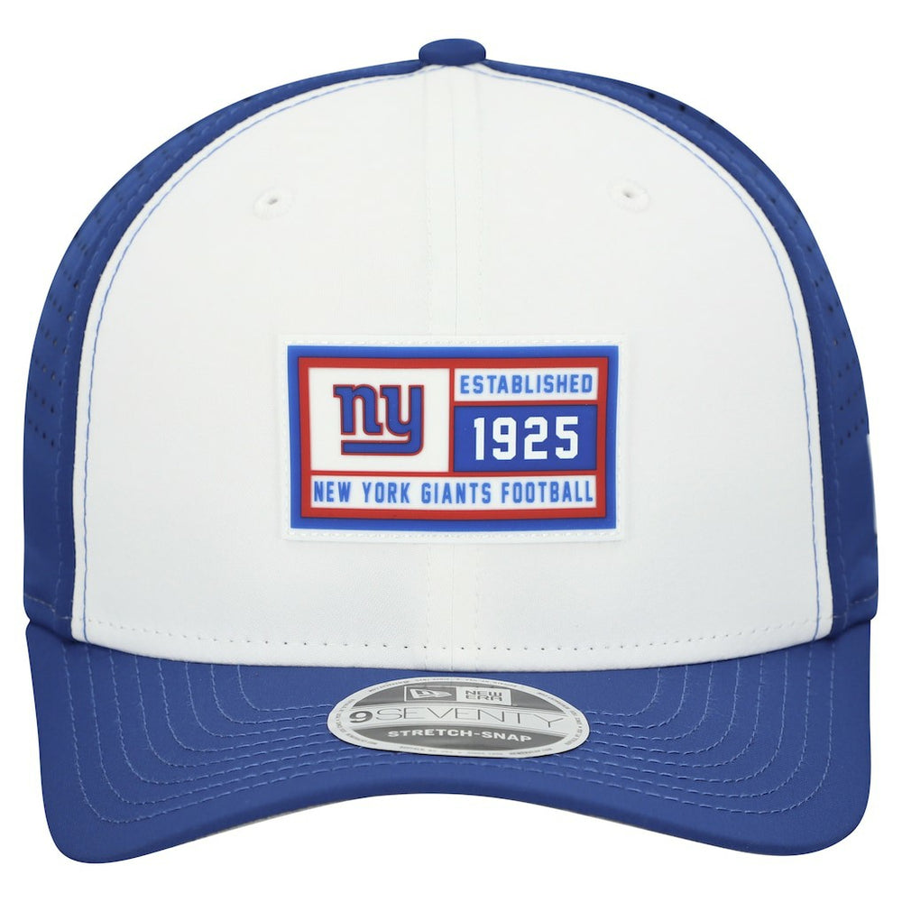 New York Giants New Era Established Patch 9SEVENTY Adjustable Hat White/Royal