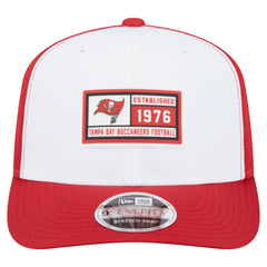 Tampa Bay Buccaneers New Era Established Patch 9SEVENTY Adjustable Hat White/Red