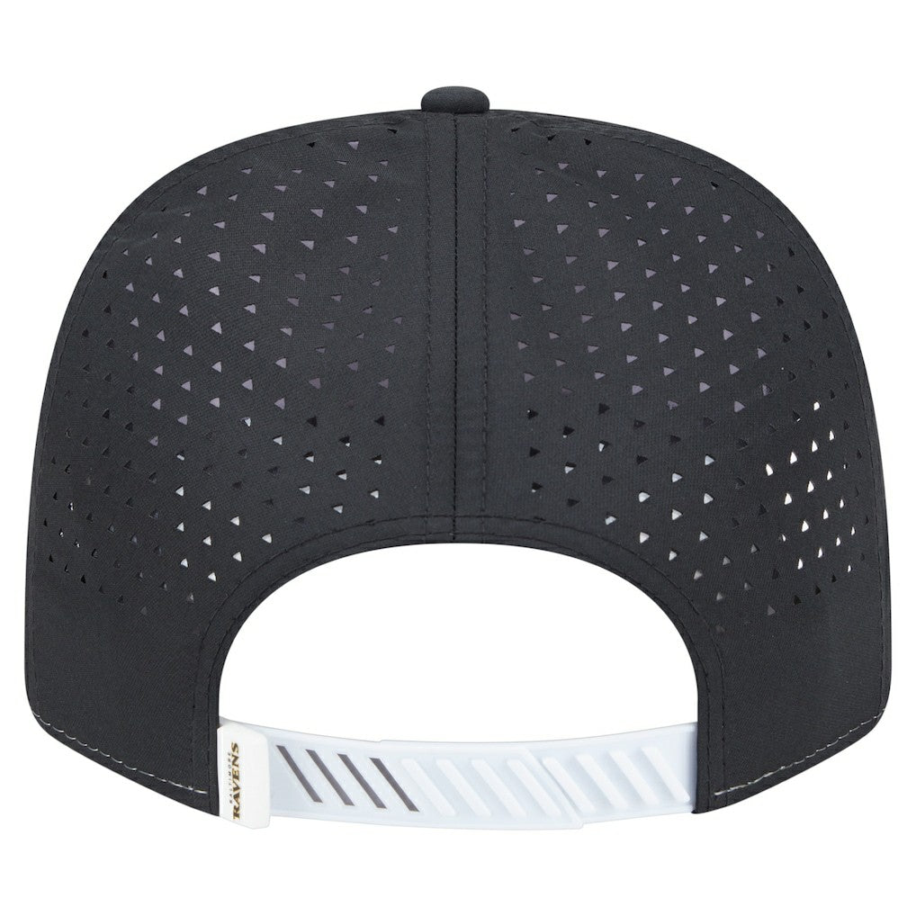 Baltimore Ravens New Era Established Patch 9SEVENTY Adjustable Hat White/Black