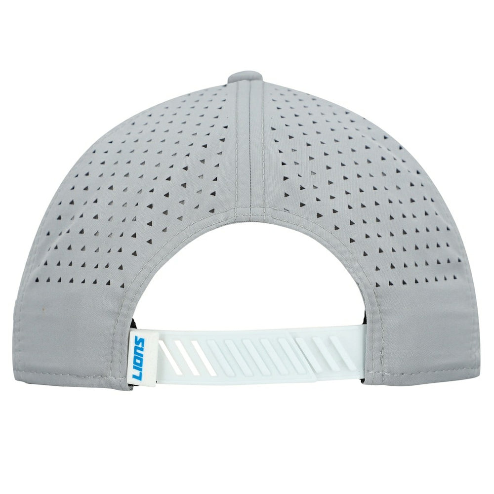 Detroit Lions New Era Established Patch 9SEVENTY Adjustable Hat White/Silver