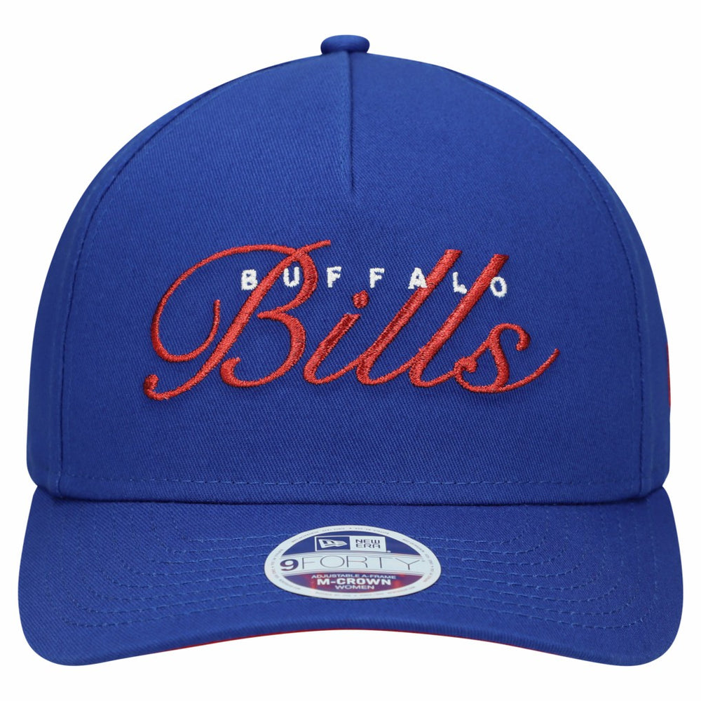 Buffalo Bills New Era Women's Metallic 9FORTY M-Crown A-Frame Adjustable Hat Royal