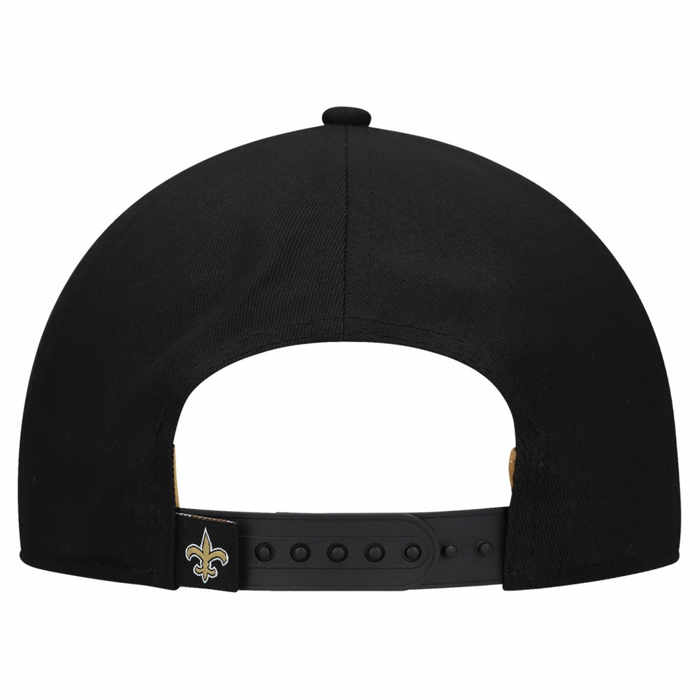 New Orleans Saints New Era Women's Metallic 9FORTY M-Crown A-Frame Adjustable Hat Black