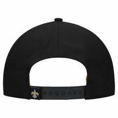 New Orleans Saints New Era Women's Metallic 9FORTY M-Crown A-Frame Adjustable Hat Black