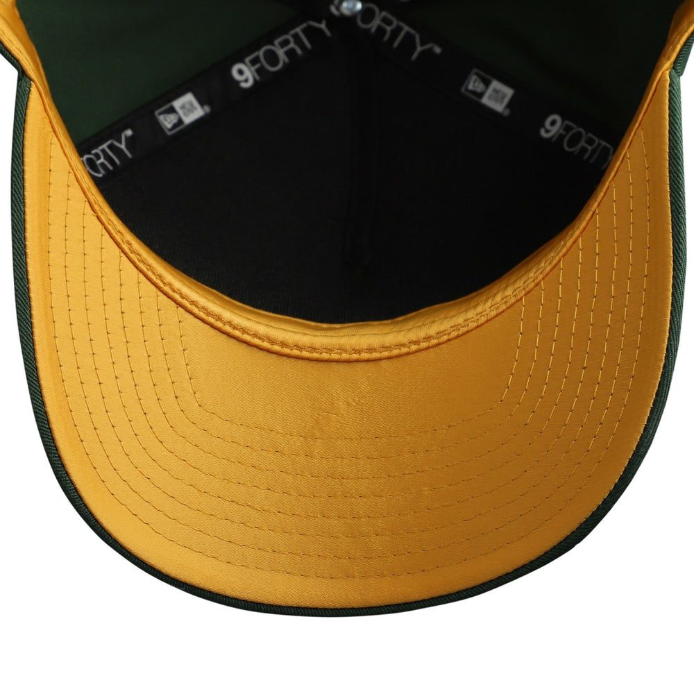 Green Bay Packers New Era Women's Metallic 9FORTY M-Crown A-Frame Adjustable Hat Green