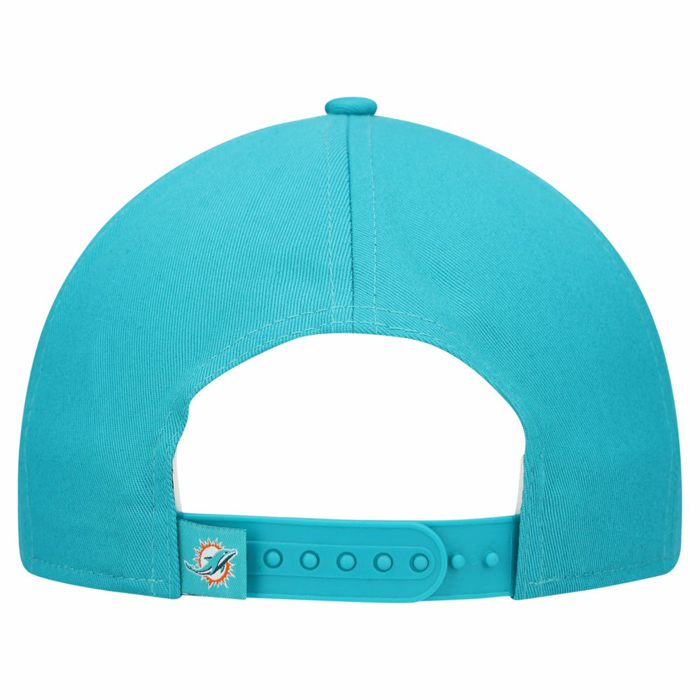 Miami Dolphins New Era Women's Metallic 9FORTY M-Crown A-Frame Adjustable Hat Aqua