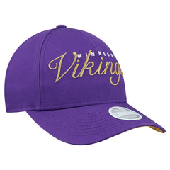 Minnesota Vikings New Era Women's Metallic 9FORTY M-Crown A-Frame Adjustable Hat Purple
