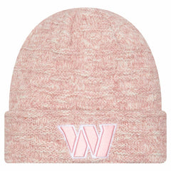 Washington Commanders New Era Women's Metallic Cuffed Knit Hat Pink