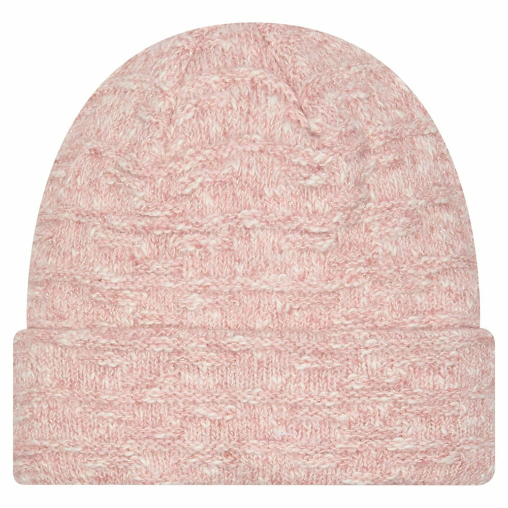 Kansas City Chiefs New Era Women's Metallic Cuffed Knit Hat Pink