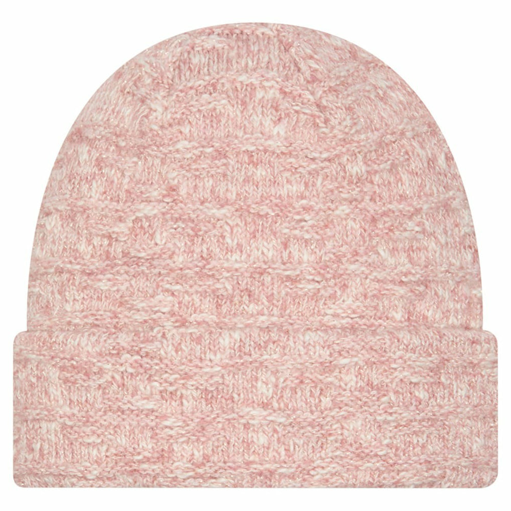 Pittsburgh Steelers New Era Women's Metallic Cuffed Knit Hat Pink