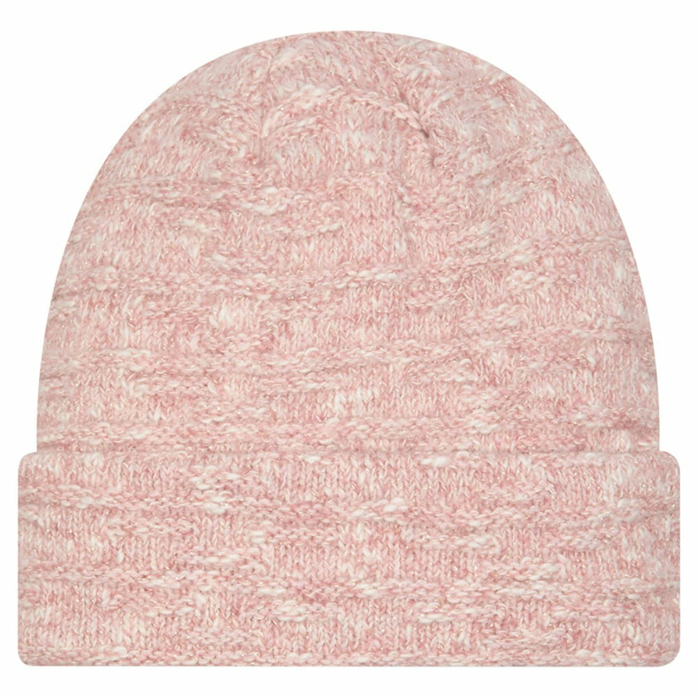 San Francisco 49ers New Era Women's Metallic Cuffed Knit Hat Pink