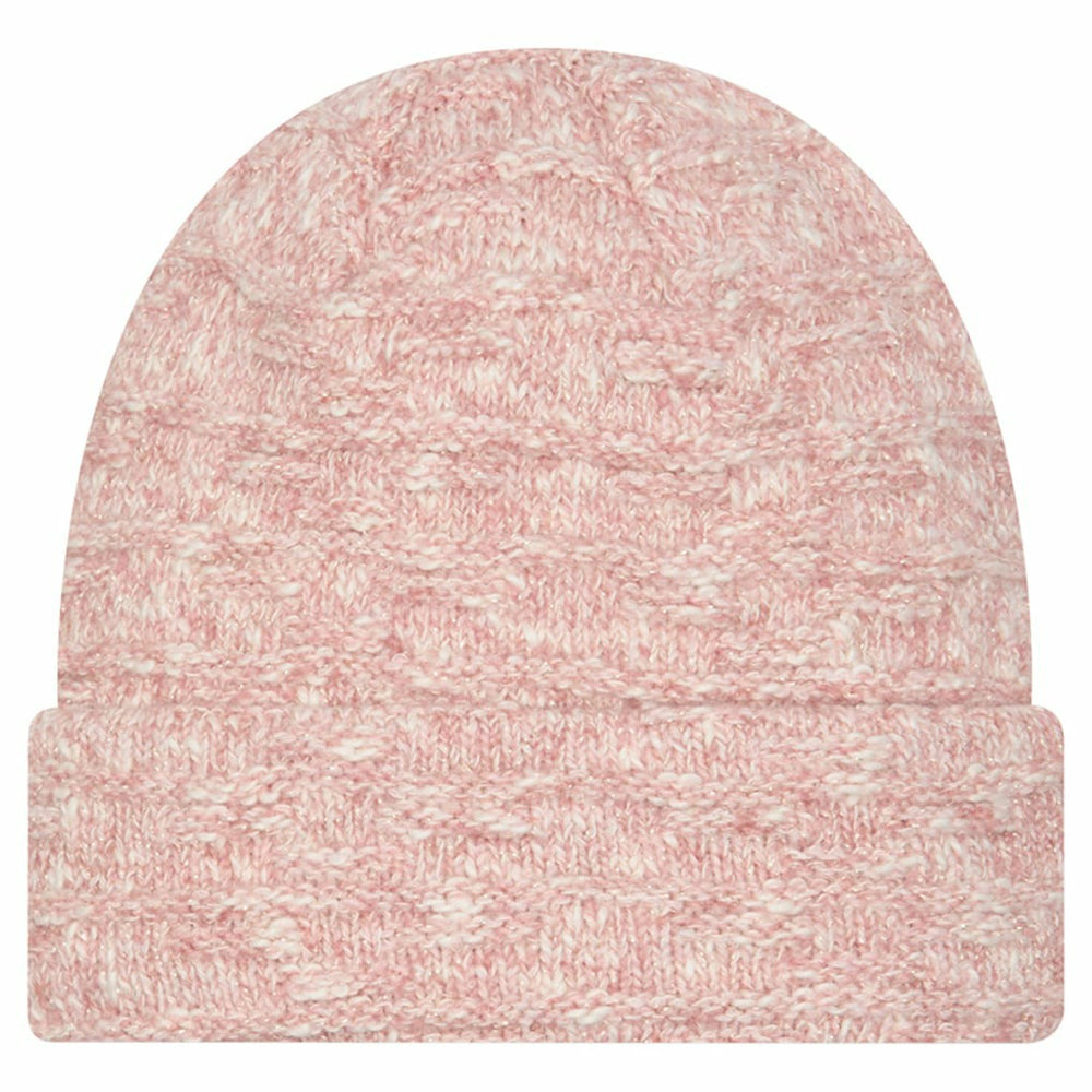 Detroit Lions New Era Women's Metallic Cuffed Knit Hat Pink